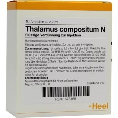 THALAMUS compositum N fiale, 10 pz