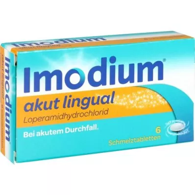 IMODIUM compresse orodispersibili linguali acute, 6 pz IMODIUM compresse orodispersibili linguali acute, 6 pz