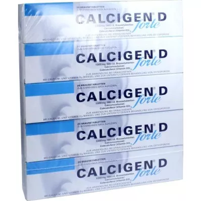 CALCIGEN D forte 1000 mg/880 UI compresse effervescenti, 100 pz