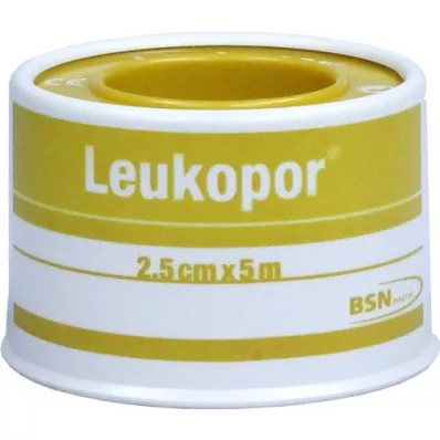 LEUKOPOR 2,5 cmx5 m, 1 pezzo LEUKOPOR 2,5 cmx5 m, 1 pezzo