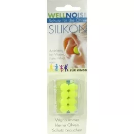 WELLNOISE Tappi per le orecchie per bambini in blister, 4X2 pz