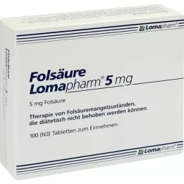 FOLSÄURE LOMAPHARM compresse da 5 mg, 100 pz