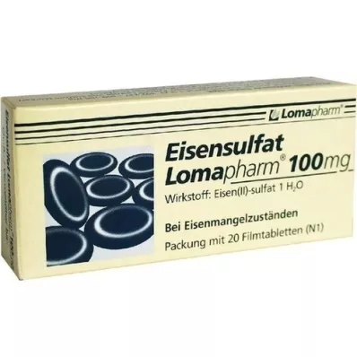 EISENSULFAT Lomapharm 100 mg compresse rivestite con film, 20 pz