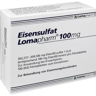 EISENSULFAT Lomapharm 100 mg compresse rivestite con film, 100 pz EISENSULFAT Lomapharm 100 mg compresse rivestite con film, 100 pz