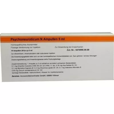 PSYCHONEUROTICUM N fiale, 10X5 ml PSYCHONEUROTICUM N fiale, 10X5 ml