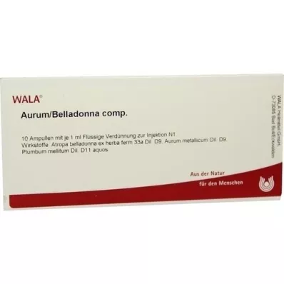 AURUM/BELLADONNA comp. fiale, 10X1 ml AURUM/BELLADONNA comp. fiale, 10X1 ml