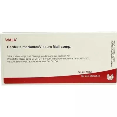 CARDUUS MARIANUS/VISCUM mali comp.fiale, 10X1 ml