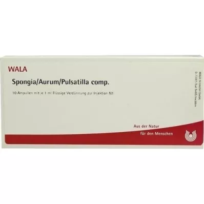 SPONGIA/AURUM/Pulsatilla comp. fiale, 10X1 ml SPONGIA/AURUM/Pulsatilla comp. fiale, 10X1 ml