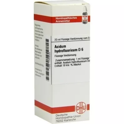 ACIDUM HYDROFLUORICUM D 6 Diluizione, 20 ml