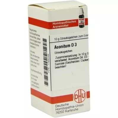ACONITUM D 3 globuli, 10 g ACONITUM D 3 globuli, 10 g
