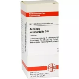 AETHIOPS ANTIMONIALIS D 6 compresse, 80 pz