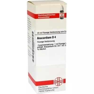 ANACARDIUM Diluizione D 4, 20 ml ANACARDIUM Diluizione D 4, 20 ml
