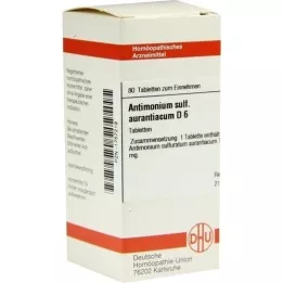 ANTIMONIUM SULFURATUM aurantiacum D 6 compresse, 80 pz