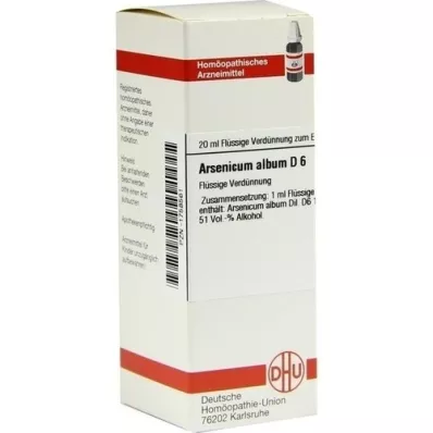 ARSENICUM ALBUM D 6 Diluizione, 20 ml