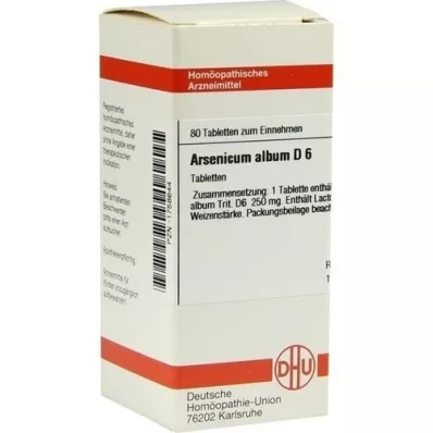 ARSENICUM ALBUM D 6 compresse, 80 pz ARSENICUM ALBUM D 6 compresse, 80 pz