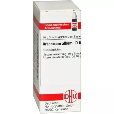 ARSENICUM ALBUM D 6 globuli, 10 g ARSENICUM ALBUM D 6 globuli, 10 g