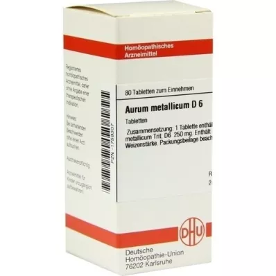 AURUM METALLICUM D 6 compresse, 80 pz AURUM METALLICUM D 6 compresse, 80 pz