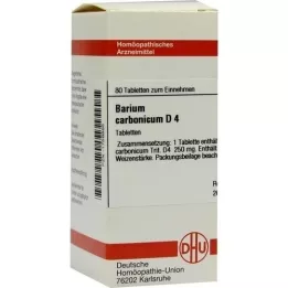 BARIUM CARBONICUM D 4 compresse, 80 pz