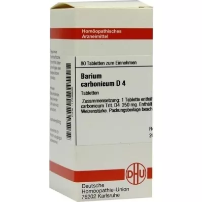 BARIUM CARBONICUM D 4 compresse, 80 pz BARIUM CARBONICUM D 4 compresse, 80 pz