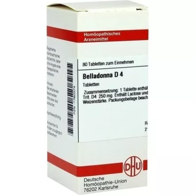 BELLADONNA D 4 compresse, 80 pz