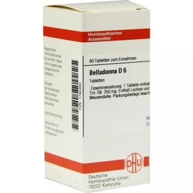 BELLADONNA D 6 compresse, 80 pz