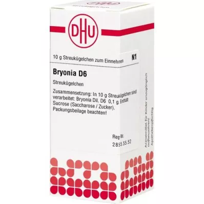 BRYONIA D 6 globuli, 10 g