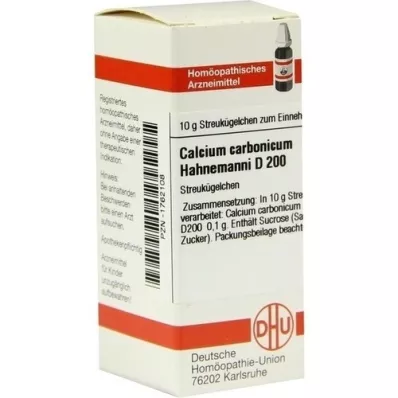 CALCIUM CARBONICUM Hahnemanni D 200 globuli, 10 g CALCIUM CARBONICUM Hahnemanni D 200 globuli, 10 g