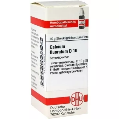 CALCIUM FLUORATUM D 10 globuli, 10 g