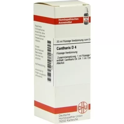CANTHARIS Diluizione D 4, 20 ml CANTHARIS Diluizione D 4, 20 ml