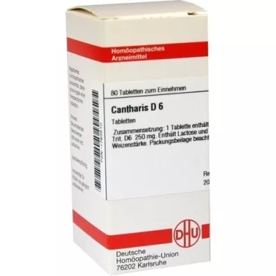 CANTHARIS D 6 compresse, 80 pz