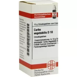 CARBO VEGETABILIS D 10 globuli, 10 g