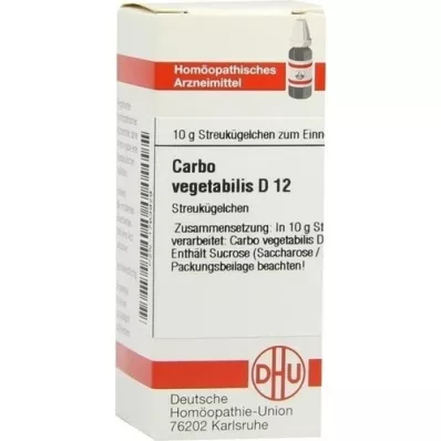 CARBO VEGETABILIS D 12 globuli, 10 g CARBO VEGETABILIS D 12 globuli, 10 g