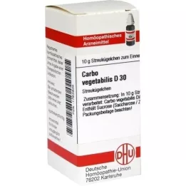 CARBO VEGETABILIS D 30 globuli, 10 g