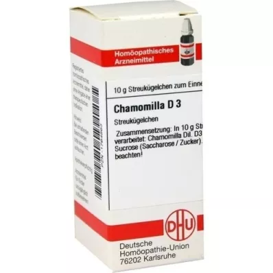 CHAMOMILLA D 3 globuli, 10 g