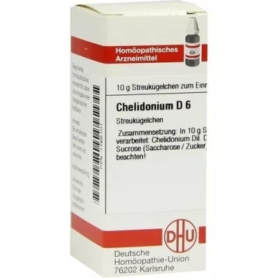 CHELIDONIUM D 6 globuli, 10 g CHELIDONIUM D 6 globuli, 10 g