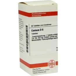 CONIUM D 6 compresse, 80 pz