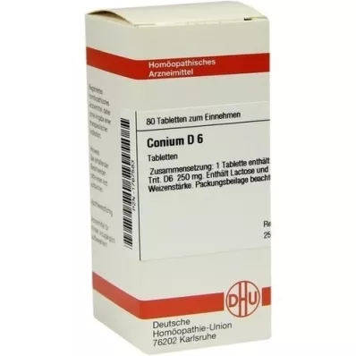 CONIUM D 6 compresse, 80 pz