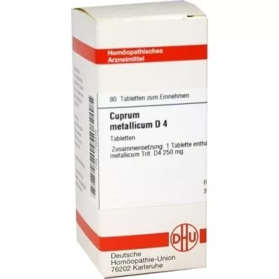 CUPRUM METALLICUM D 4 compresse, 80 pz