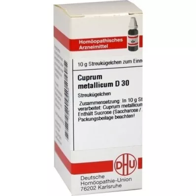 CUPRUM METALLICUM D 30 globuli, 10 g