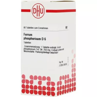 FERRUM PHOSPHORICUM D 6 compresse, 80 pz FERRUM PHOSPHORICUM D 6 compresse, 80 pz