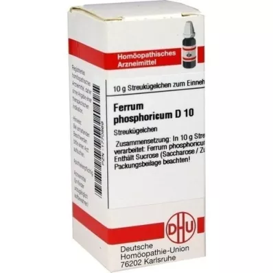 FERRUM PHOSPHORICUM D 10 globuli, 10 g FERRUM PHOSPHORICUM D 10 globuli, 10 g