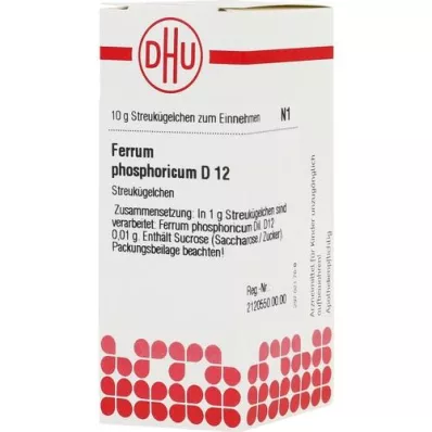 FERRUM PHOSPHORICUM D 12 globuli, 10 g
