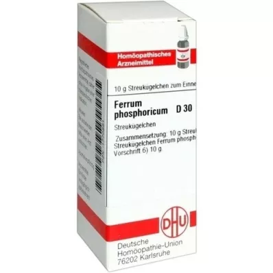 FERRUM PHOSPHORICUM D 30 globuli, 10 g FERRUM PHOSPHORICUM D 30 globuli, 10 g