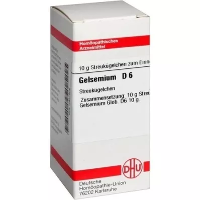GELSEMIUM D 6 globuli, 10 g GELSEMIUM D 6 globuli, 10 g