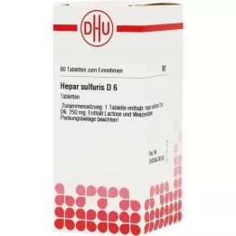 HEPAR SULFURIS D 6 compresse, 80 pz