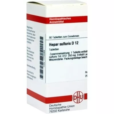 HEPAR SULFURIS D 12 compresse, 80 pz HEPAR SULFURIS D 12 compresse, 80 pz