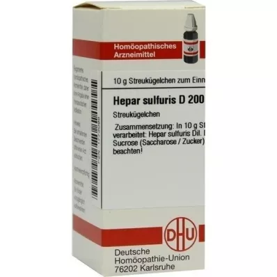 HEPAR SULFURIS D 200 globuli, 10 g