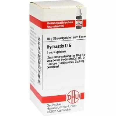 HYDRASTIS D 6 globuli, 10 g