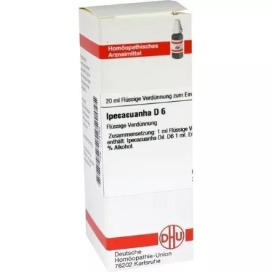 IPECACUANHA D 6 Diluizione, 20 ml