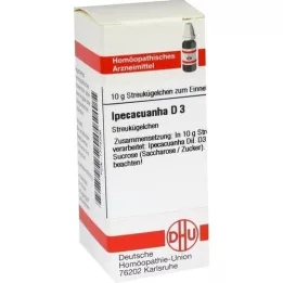 IPECACUANHA D 3 globuli, 10 g